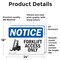 Signmission Forklift Access Only Sign With Symbol, 24 in W x Rectangle, Vinyl Decal OS-2PACK-NS-D-1824-L-12887 - alternate 3